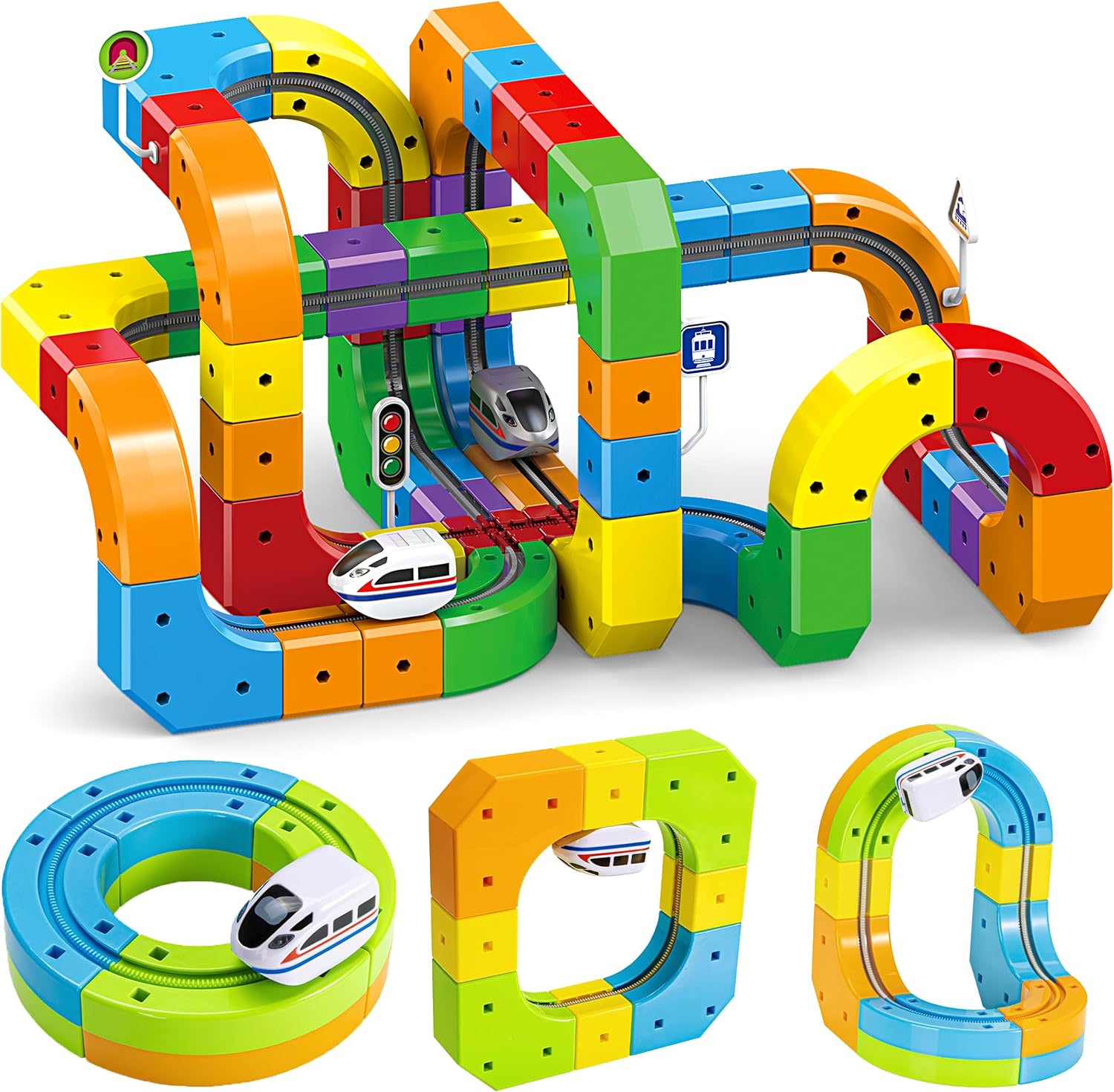 Detalle de Electric Train Track Set