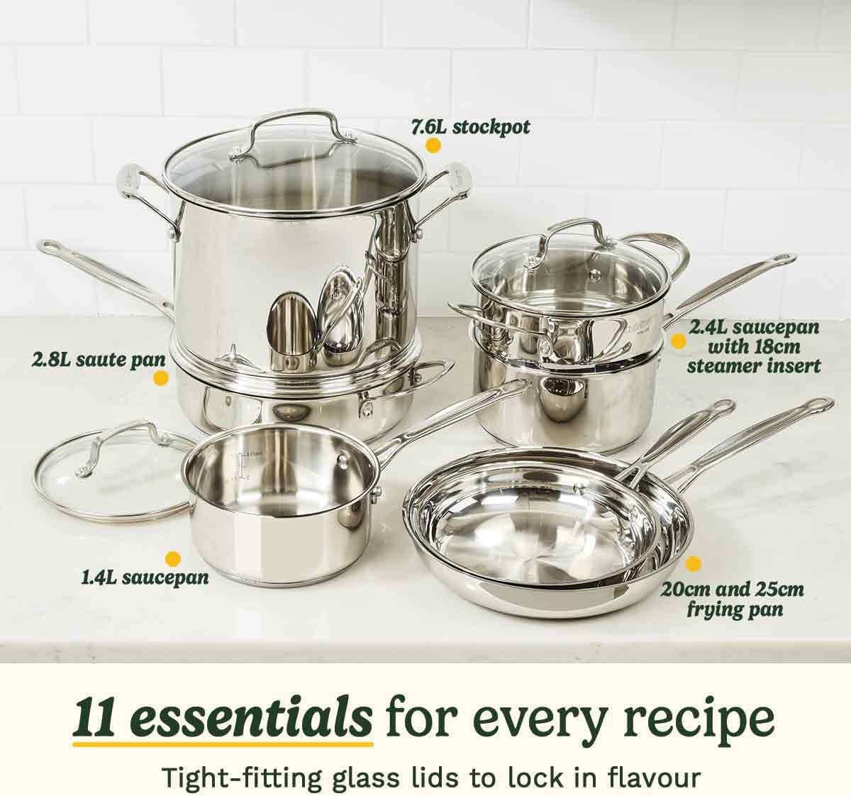 Thumbnail 1 de Cuisinart Chef’s Classic 11‑Piece Cookware Set