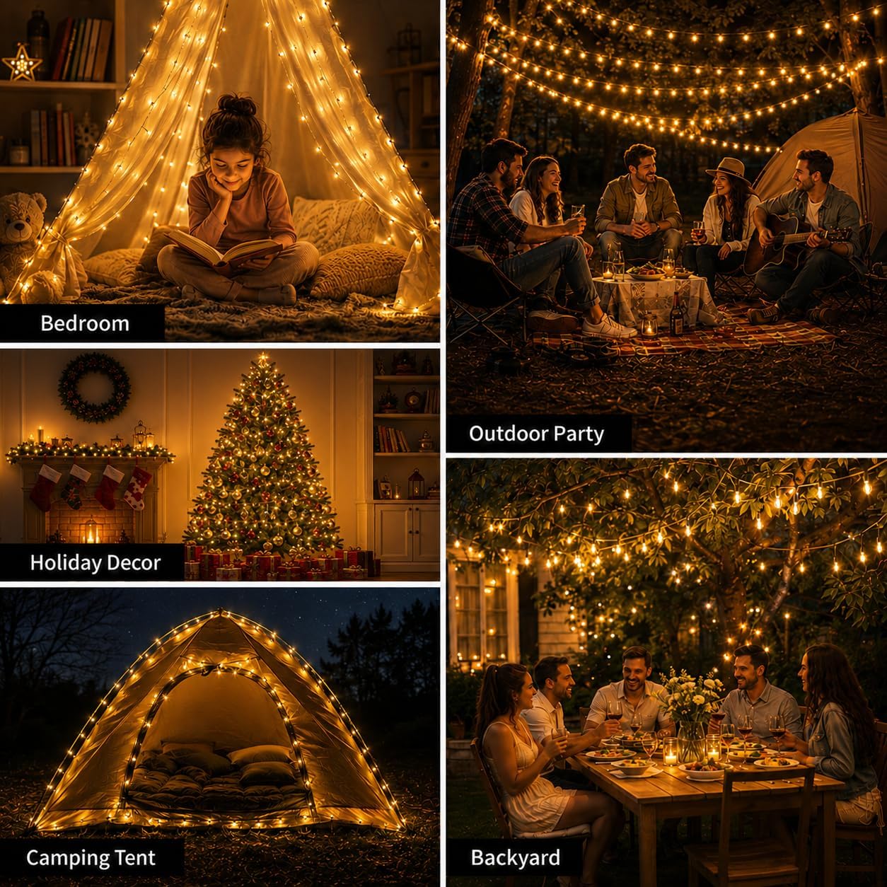 Thumbnail 6 de Meipall lyd-001 oprolbare campinglamp 4-in-1, lichtsnoer van 10 m en 8 standen