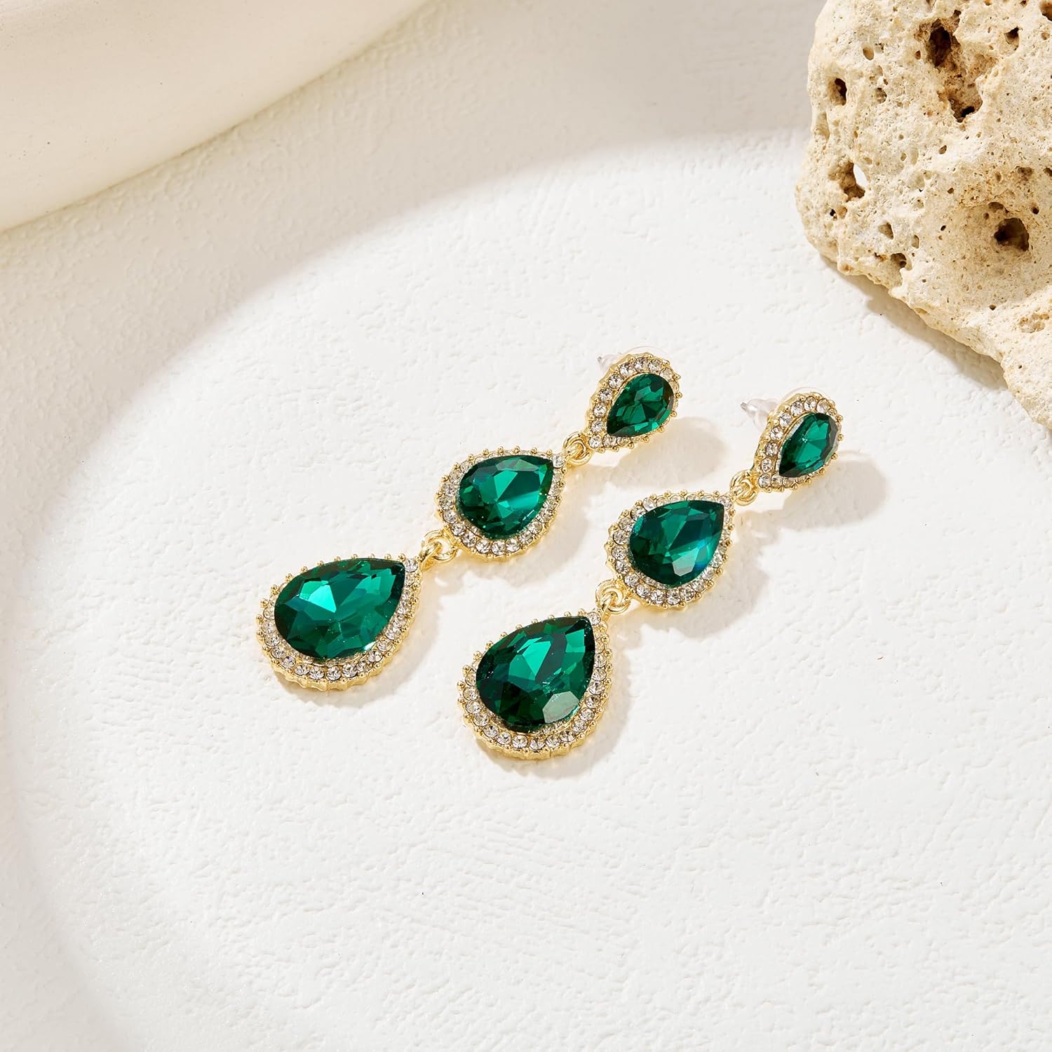 Thumbnail 2 de Boucles d’oreilles Clearine Femme « Triple Goutte d’Eau » en cristal autrichien strass