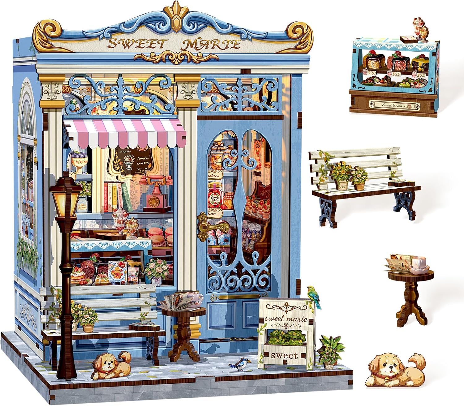 Detalle de Cunfun Book Nook Kit Sweet Marie 242 pezzi