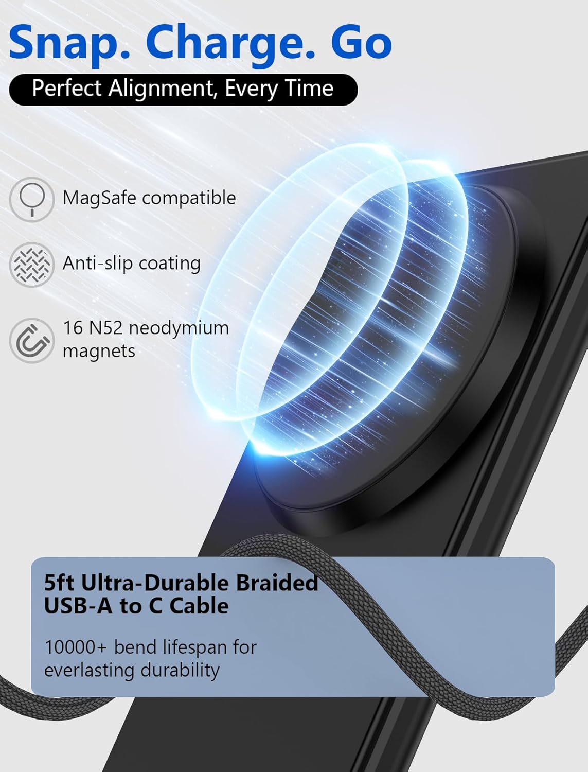 Thumbnail 2 de Mag.Safe Charger 1.5m iPhone Stand