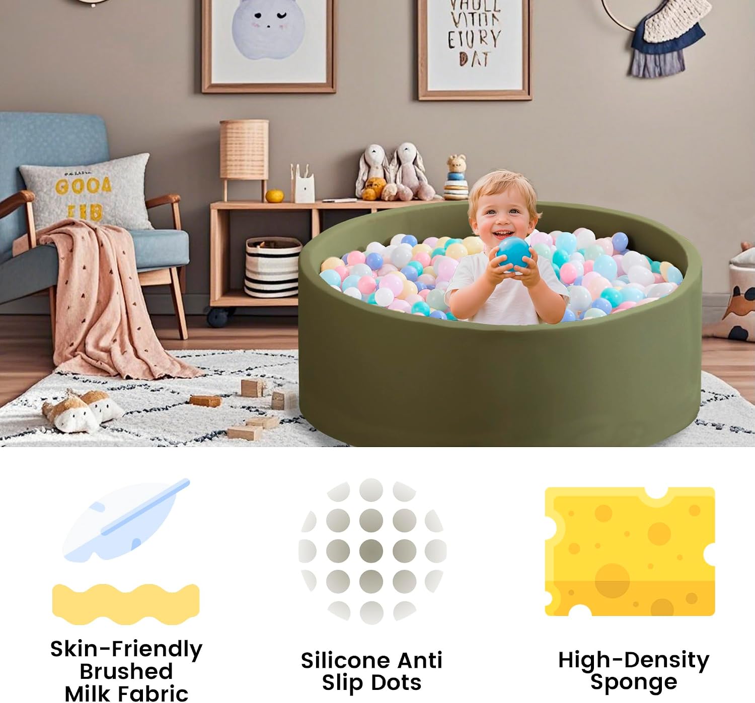 Thumbnail 6 de Zedachica Toddler Ball Pit 47x15
