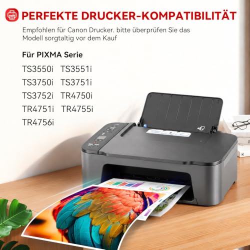 Detalle de Toner Kingdom 575XL/576XL kompatible Tintenpatronen für Canon Drucker (575/576)