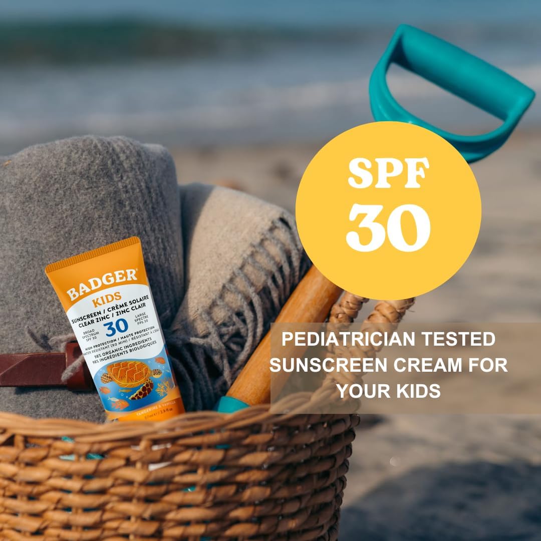 Thumbnail 1 de Badger Kids Organic Mineral Sunscreen SPF 30 with Zinc Oxide (87ml)