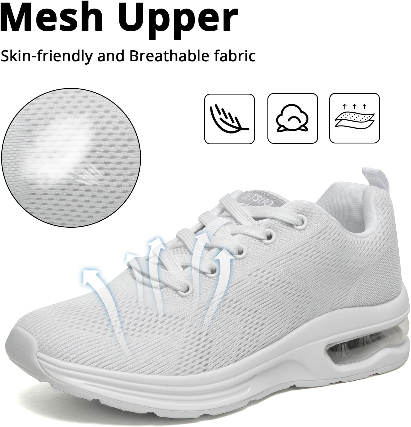 Thumbnail 2 de Womens Athletic Running Trainers – Breathable Lightweight Walking Shoes with Air Cushion