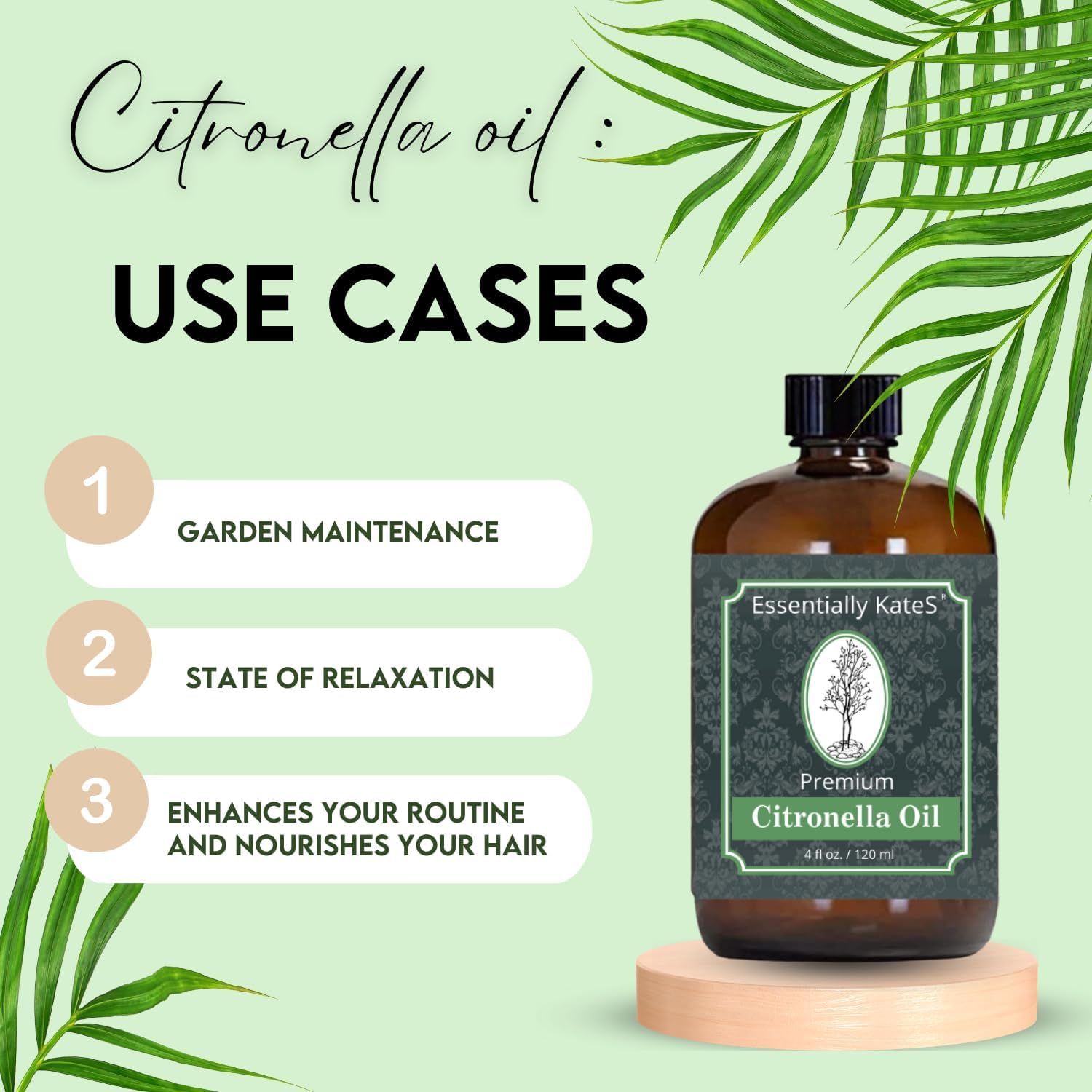 Detalle 2 de Essentially KateS Premium Citronella Oil 4 Fl Oz — 100% Pure and Natural