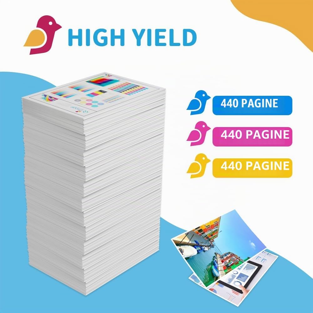 Detalle de 9-Pack 16XL Cartucce d'inchiostro Compatibile per Epson WorkForce (Ciano, Magenta, Giallo)
