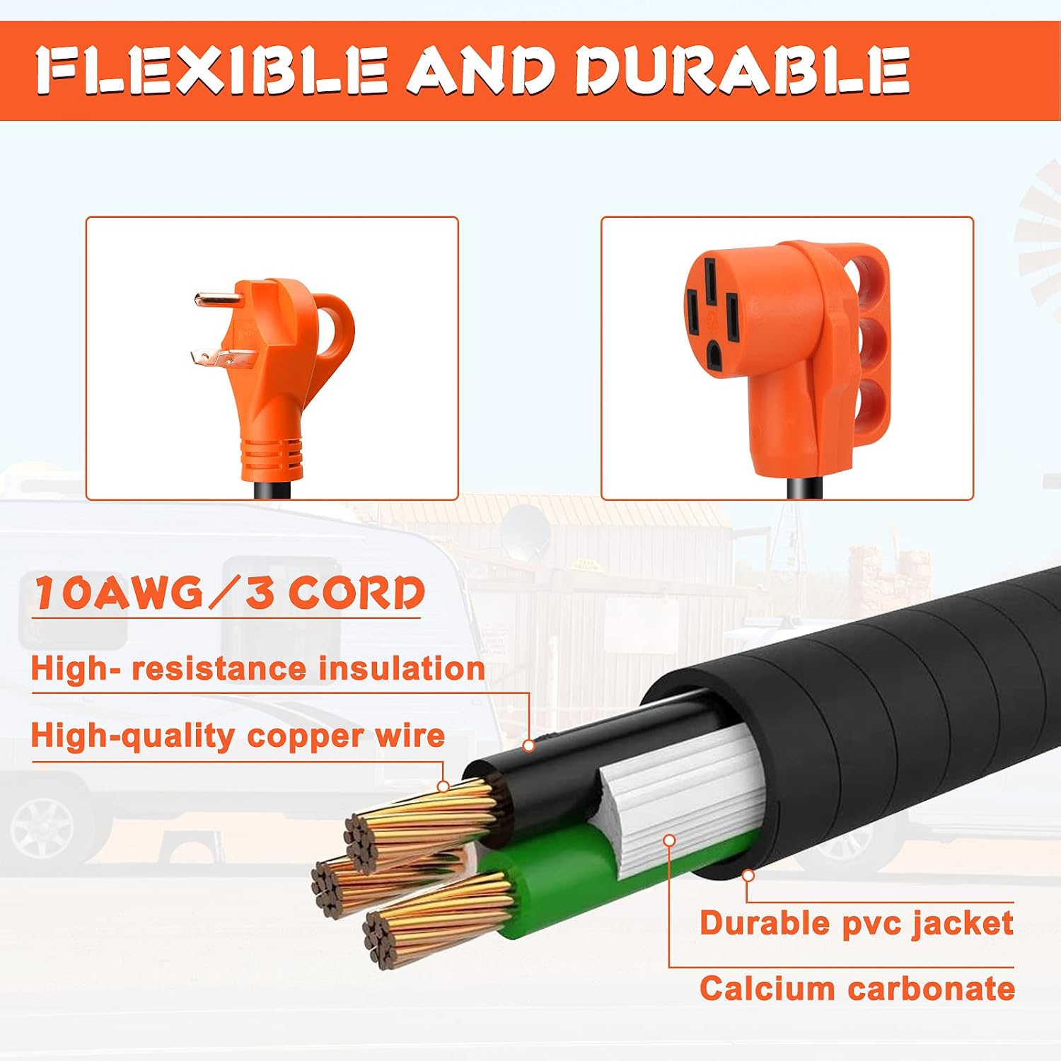 Detalle de OPL5 RV electrical adapter
