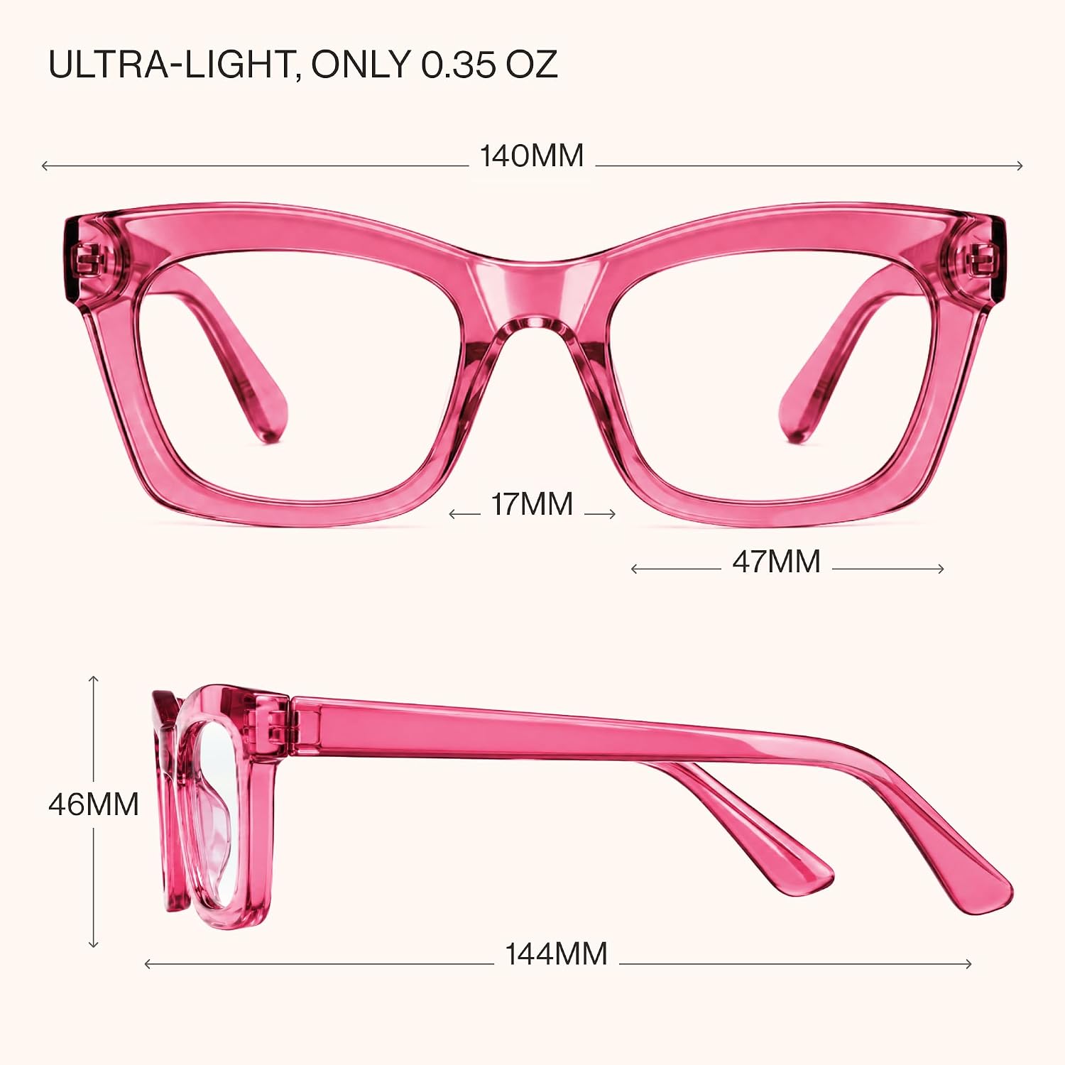 Thumbnail 5 de CCVOO DK01 1.25 Reading Glasses for Women, Blue Light Readers, B2 Color Flash