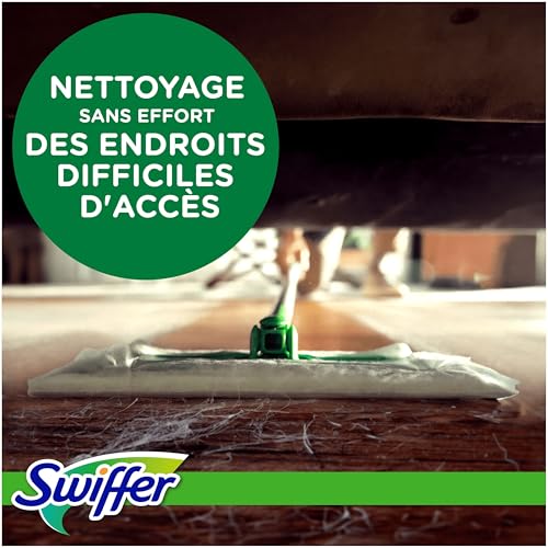 Detalle de Swiffer Kit Balai Attrape-Poussière avec 8 lingettes et 3 lingettes humides