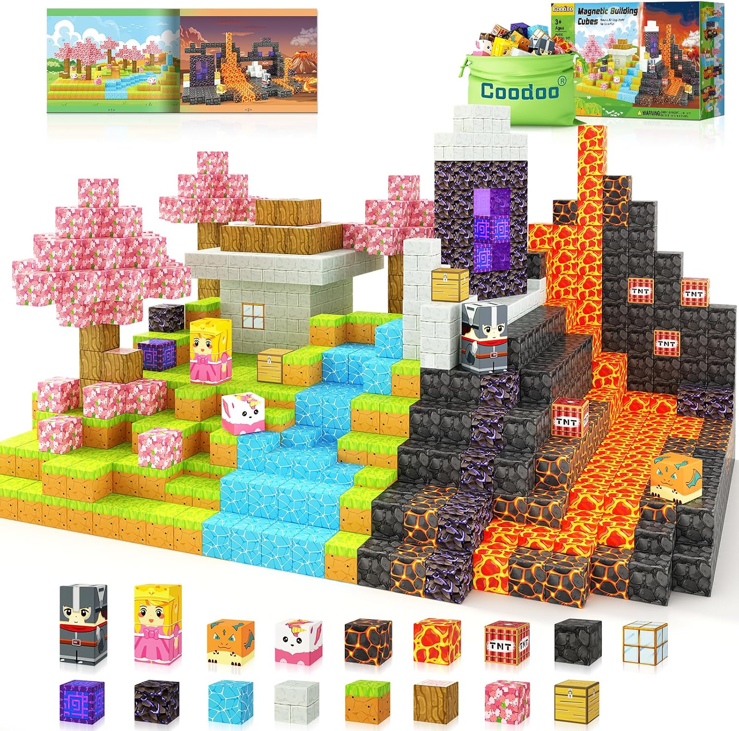 Detalle de Coodoo Magnetic Blocks Magic Portal Set for Toddlers 🧩