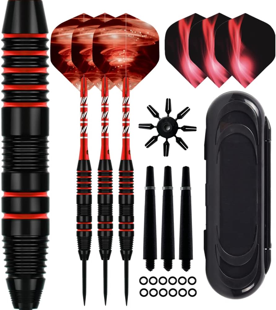 Thumbnail 6 de Steel Tip Darts Set, 3 Pack Professional Dart with Aluminum Shafts and Darts Case