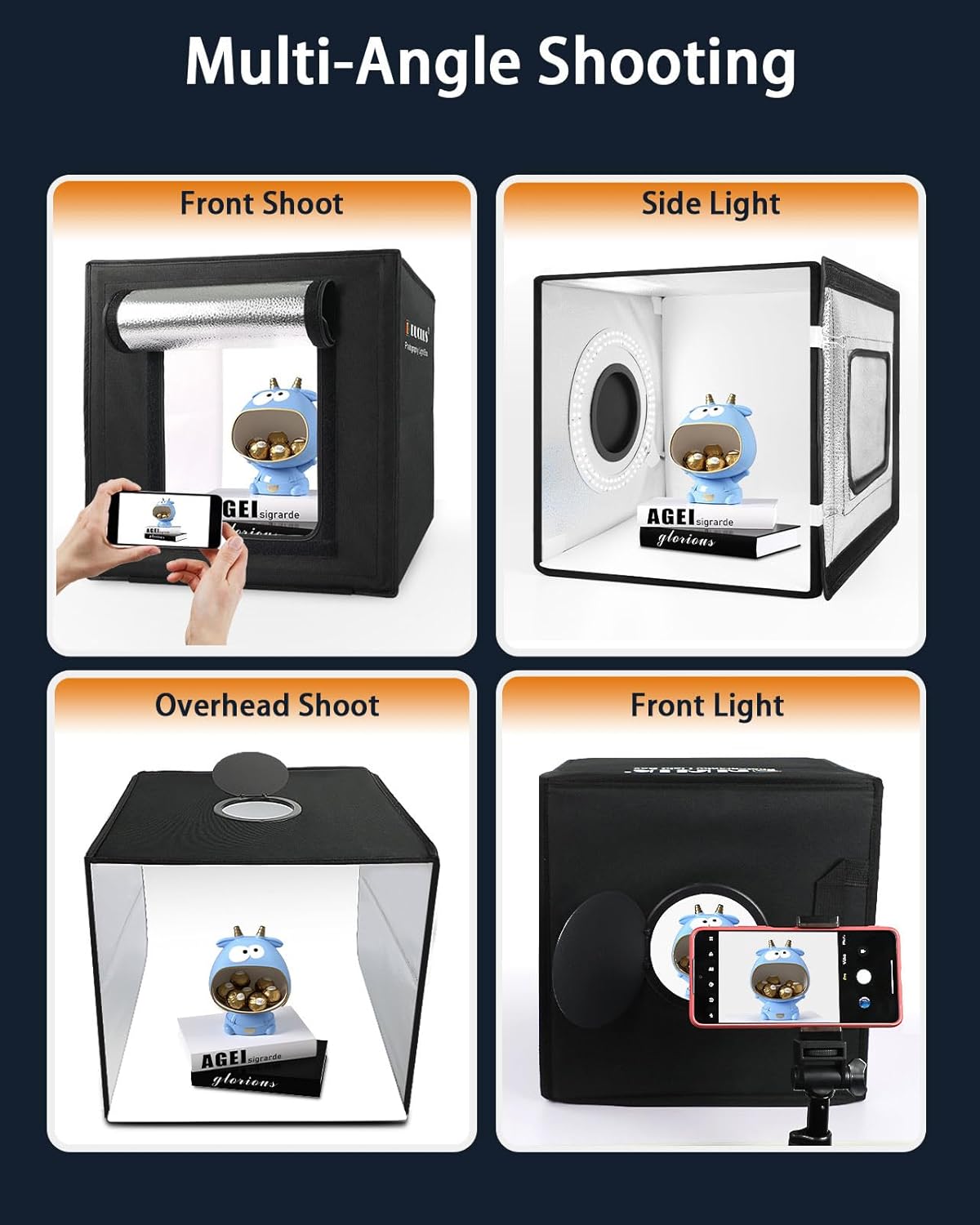 Thumbnail 5 de Light Box Photography 30cm Portable photo tent