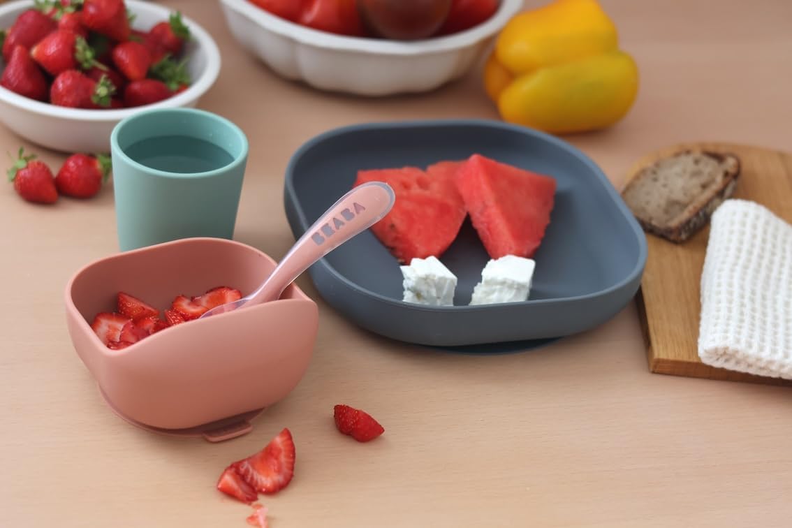 Thumbnail 5 de Béaba Set Vaisselle Silicone – 4 pièces (Assiette, Bol, Verre, Cuillère) avec ventouse