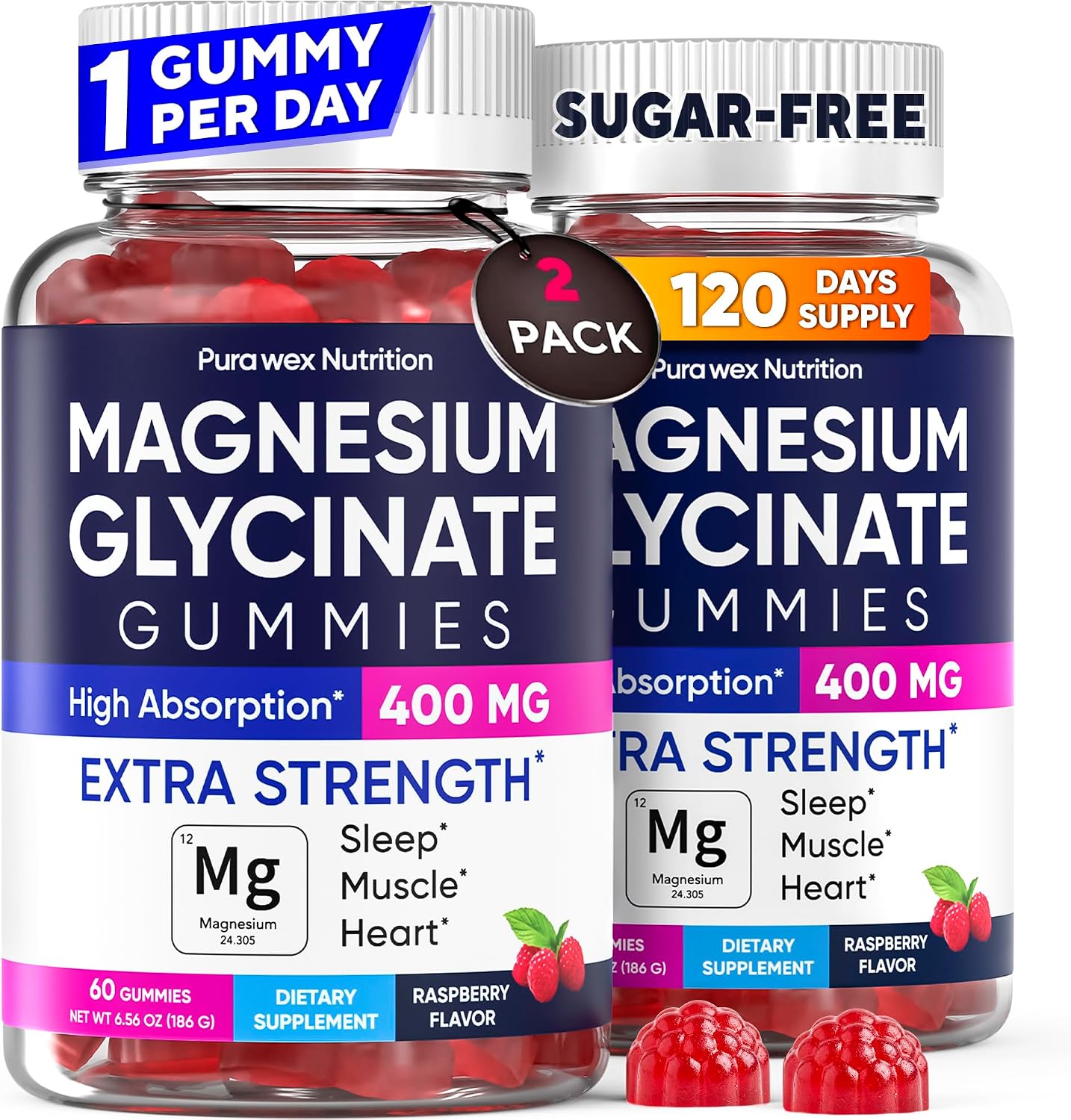 Detalle de Magnesium Glycinate Gummies 400mg