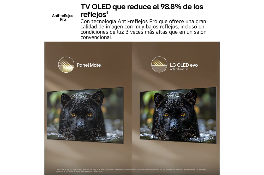 Detalle de LG OLED evo AI C6 48" (OLED48C6ELB) – 4K, 165 Hz, webOS Copilot