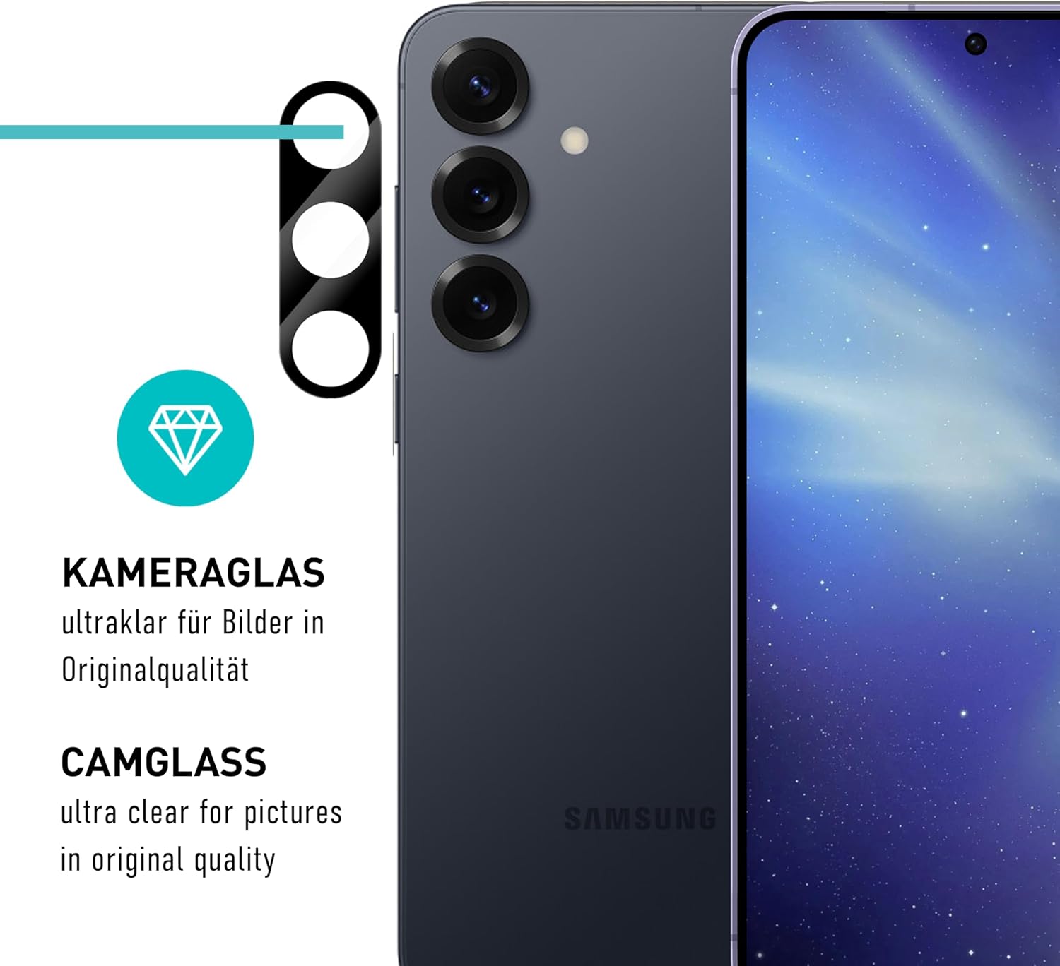 Thumbnail 6 de SmarTect TPU Screen Protector for Samsung Galaxy S25, 2 Films and 2 Camera Protectors