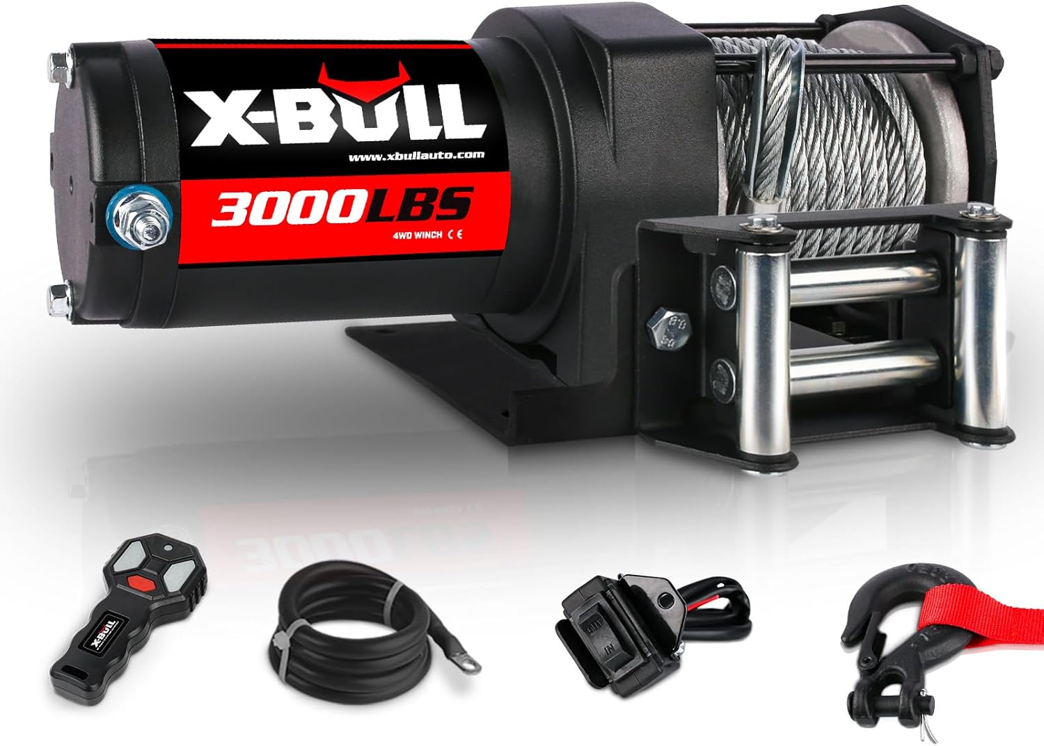 X-BULL 12V 3000LBS Electric Winch 🛠