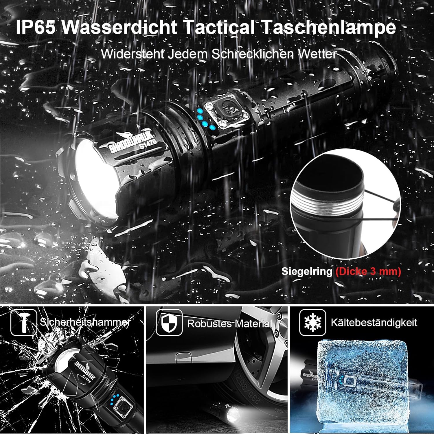 Thumbnail 6 de Shadowhawk XHP70.2 Taschenlampe 500000 Lumen
