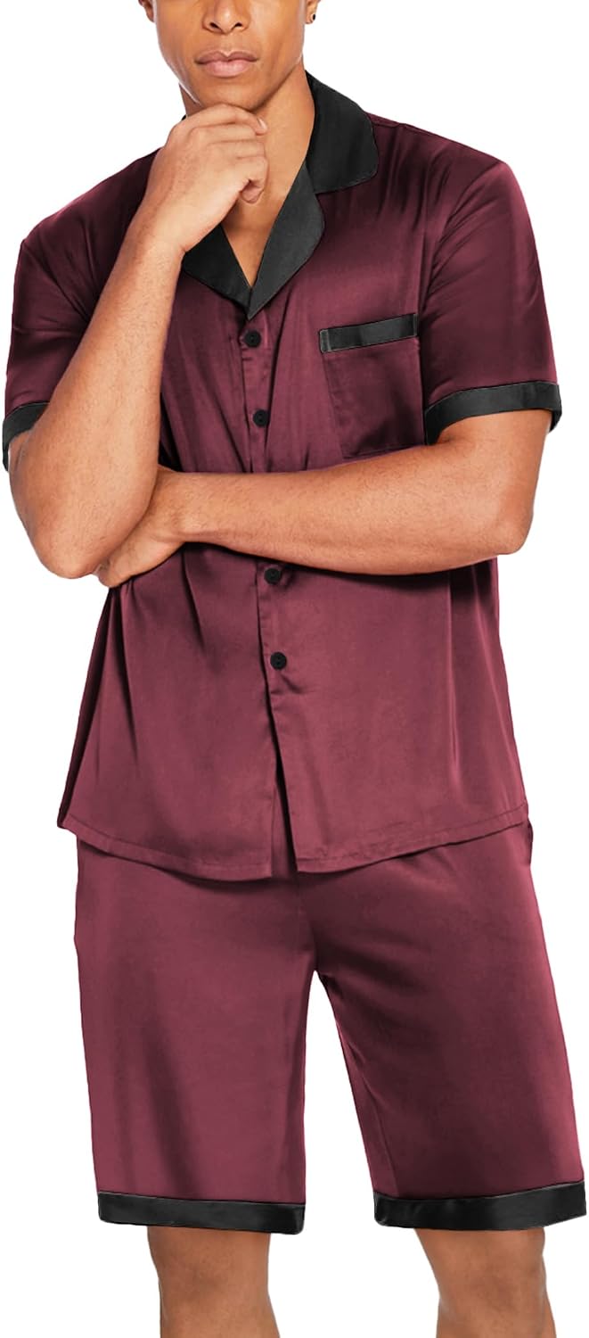 Thumbnail 3 de Ekouaer Men's Satin Pajama Set