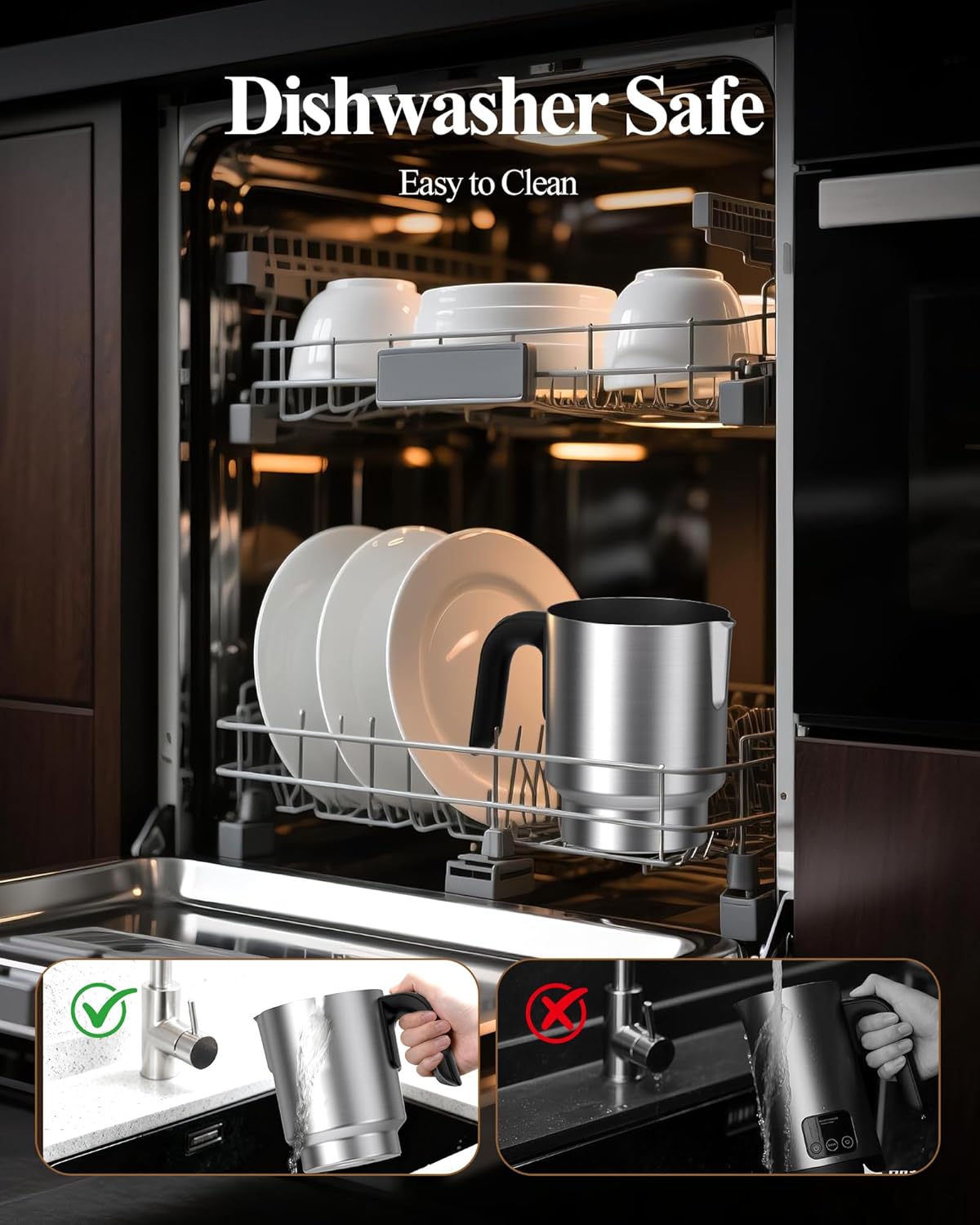 Thumbnail 4 de Milk Frother Electric 5 in 1 – Automatic Milk Frothers with 500ml Capacity