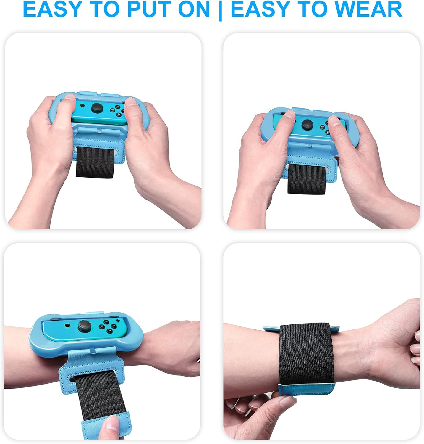 Thumbnail 3 de FYOUNG Armband Just Dance 2026–2022, 2er Set, elastisch Blau/Rot