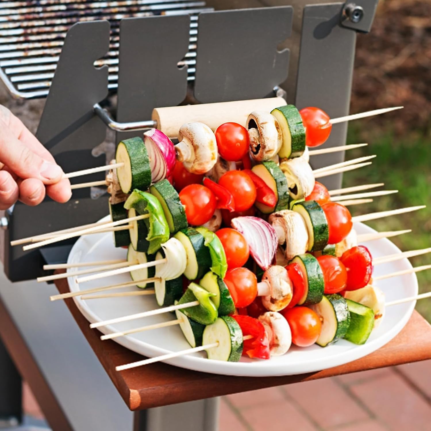 Detalle de HOSSIAN brochette aperitif Bamboo Skewers, 8-Inch, 150 Count