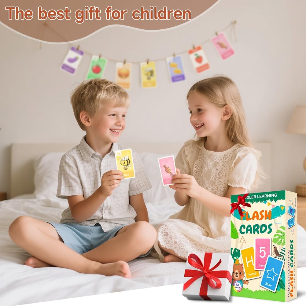 Thumbnail 5 de Aolso Alphabet Cards for Children – 58 Emotion Flash Cards for Toddlers and Early Learning