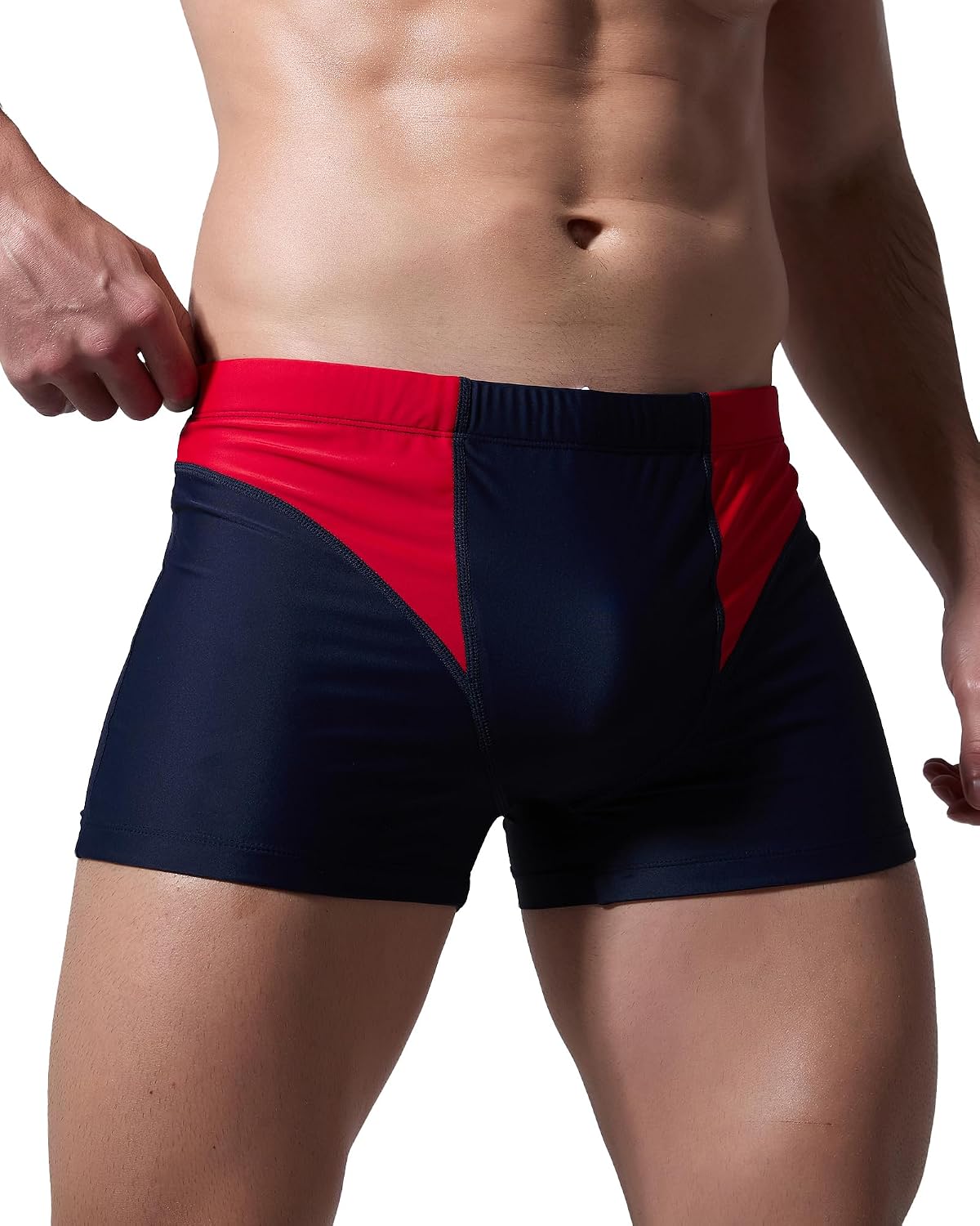 Detalle de Arcweg Costume da Bagno Uomo Boxer con Pad Rimovibile e Coulisse: comfort elastico per nuotare con stile