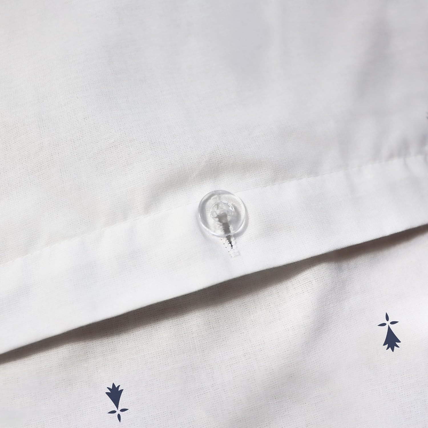 Thumbnail 2 de Parure de lit MATT & ROSE Gwenn Ha Du 140x200 cm en 100% coton (housse + 1 taie 63x63) – Blanc