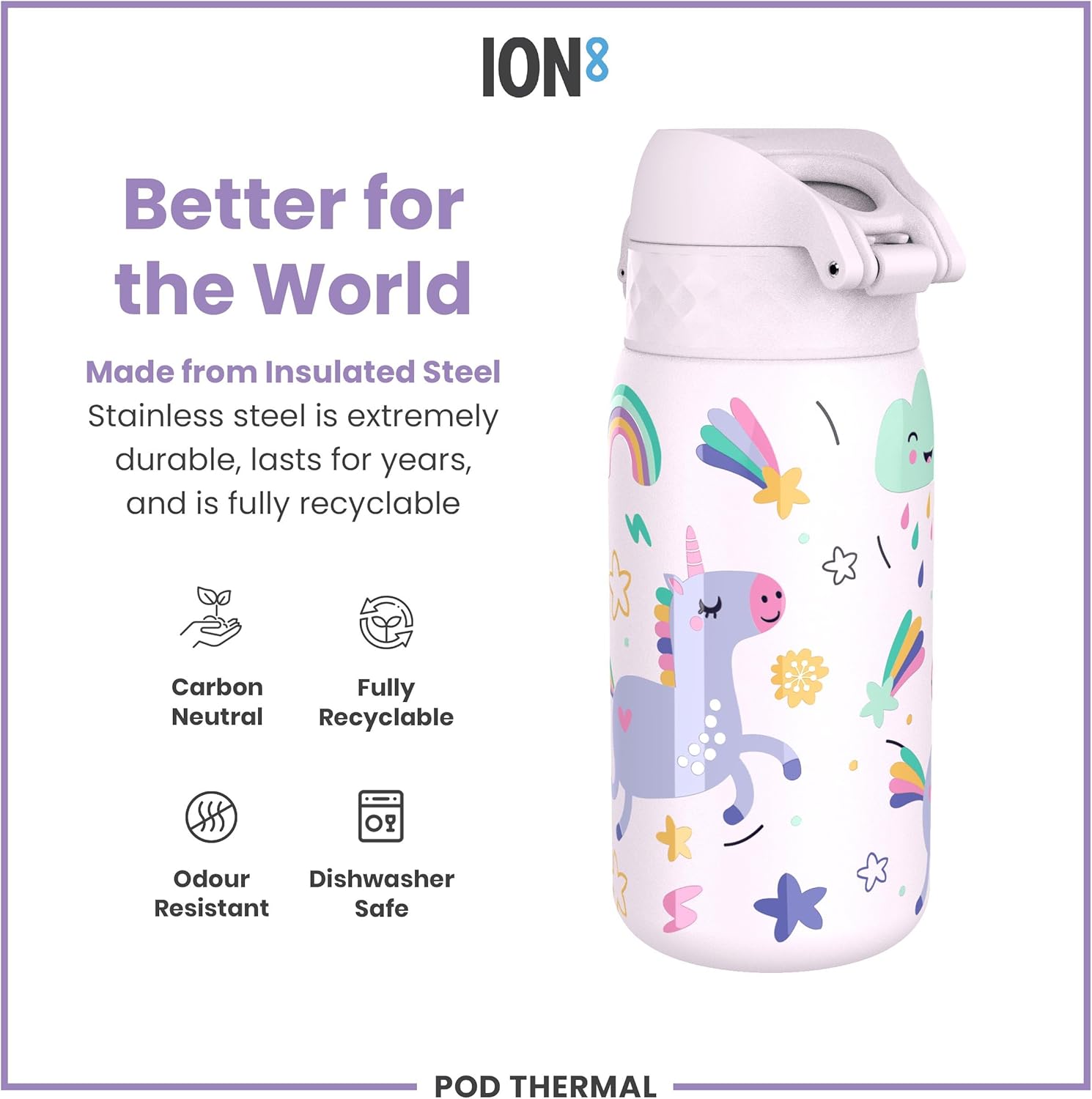 Thumbnail 4 de Ion8 Small Water Bottle: Leak‑proof, Dishwasher Safe and Kid-Ready