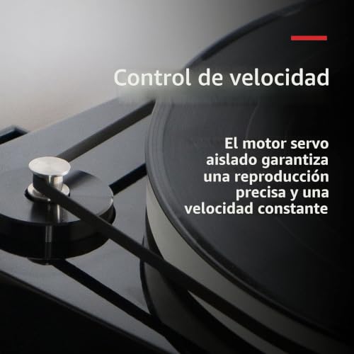 Detalle de Fluance RT85N Reference: plato de vinilo con cápsula Nagaoka MP-110 y base de MDF de alta masa