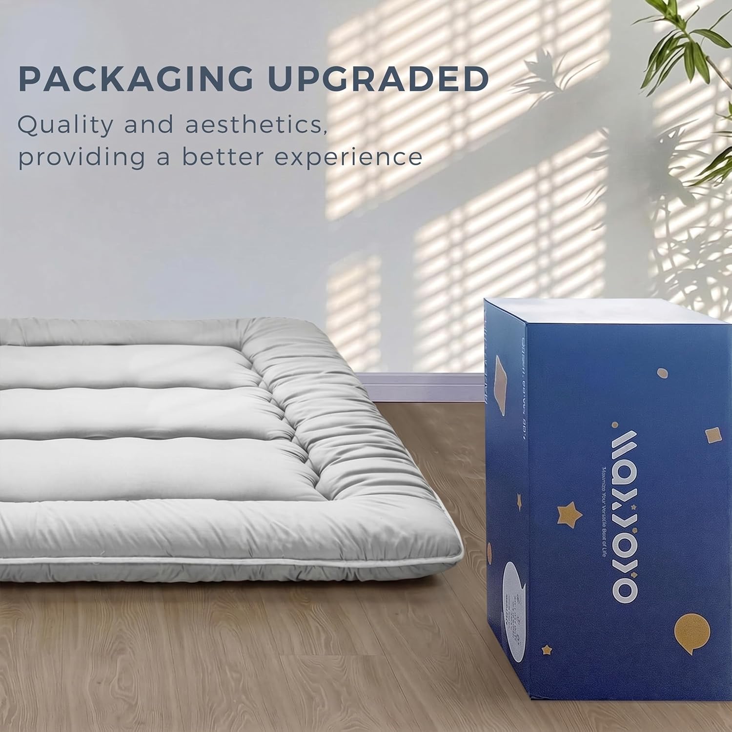 Thumbnail 3 de MAXYOYO Japanese Floor Mattress Futon Mattress, Queen, Grey