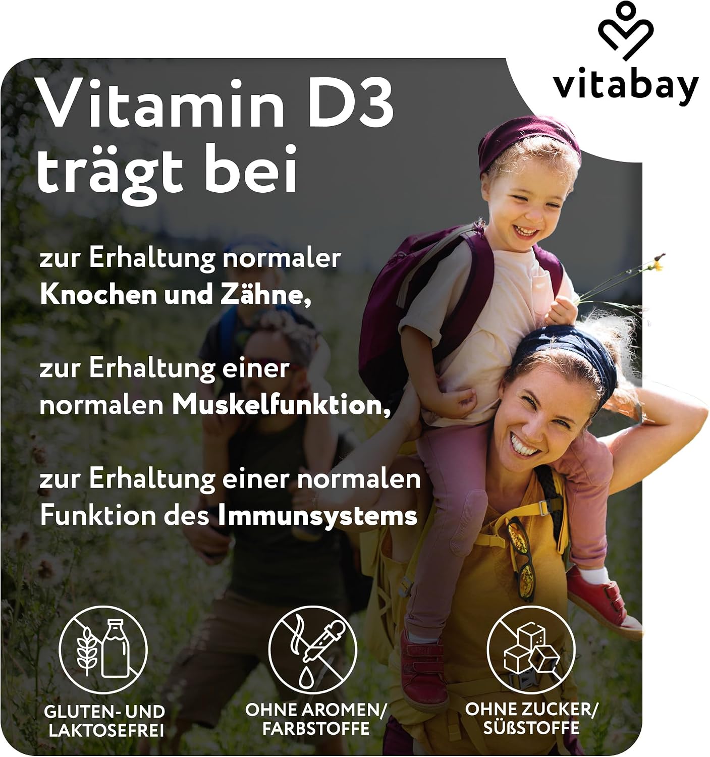 Thumbnail 4 de Vitabay Vitamin D3 + K2 Depot – 180 vegane Tabletten (10.000 IE D3) für die 10‑Tage‑Einnahme