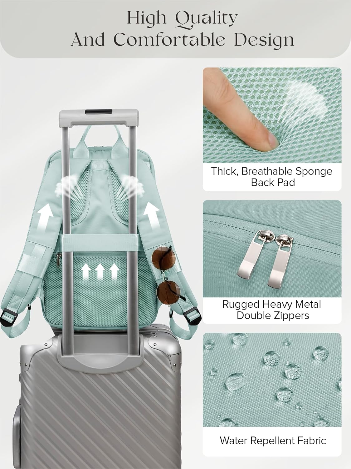Thumbnail 4 de RuoSien Ryanair Cabin Bag 40x30x20 Underseat Backpack