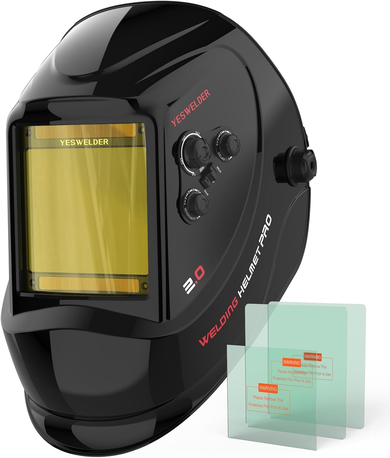 YESWELDER welding helmet 3.93x3.66 view