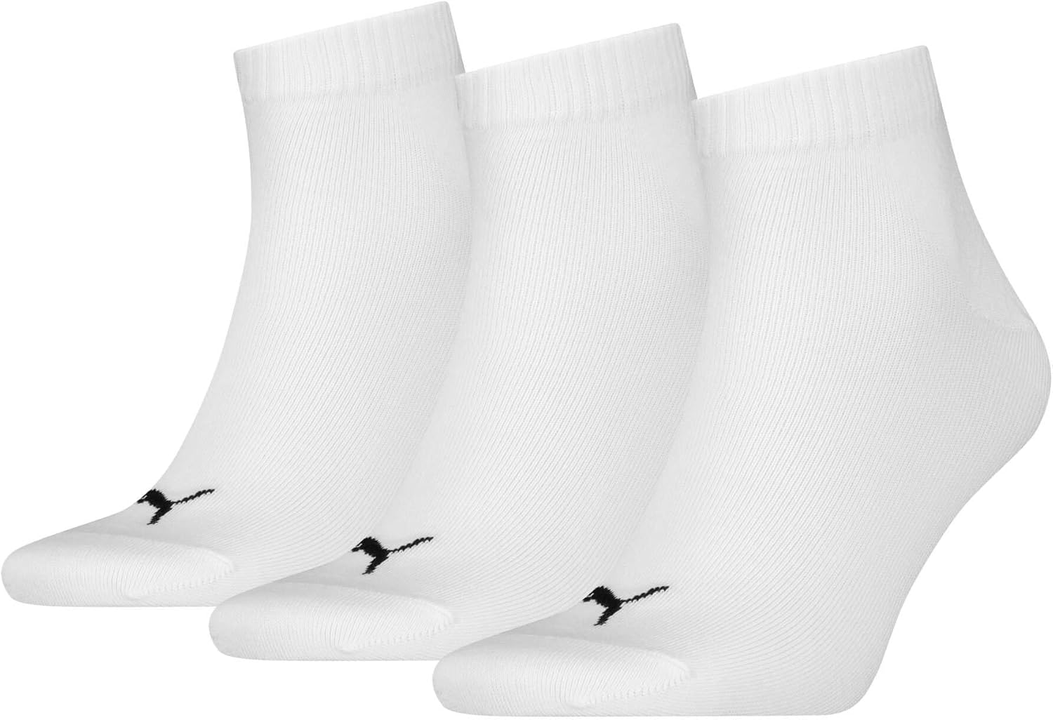 Chaussettes PUMA Quarter en coton recyclé – lot de 3