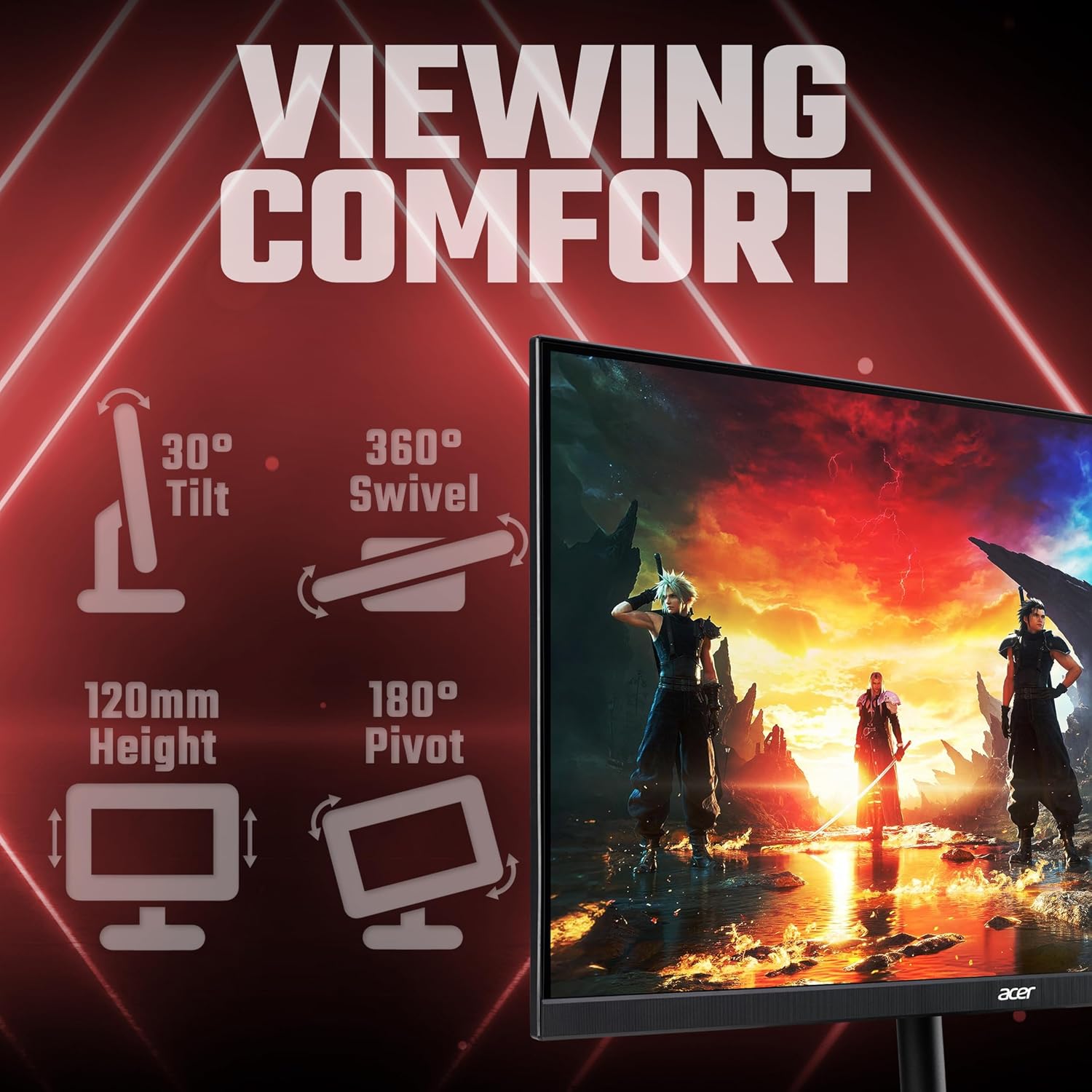 Thumbnail 5 de acer Nitro XV271UM3bmiiprfx 27-inch QHD 180Hz gaming monitor