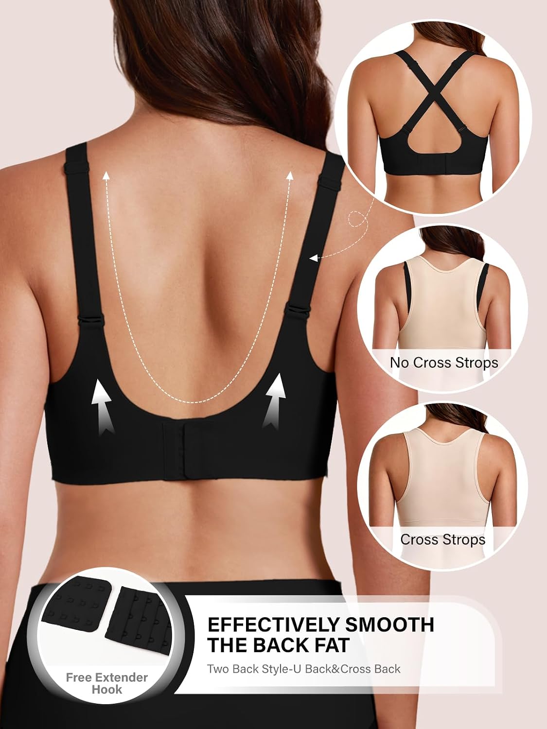 Detalle 2 de COCOMARTS Jelly Bras Wireless Push Up Bra