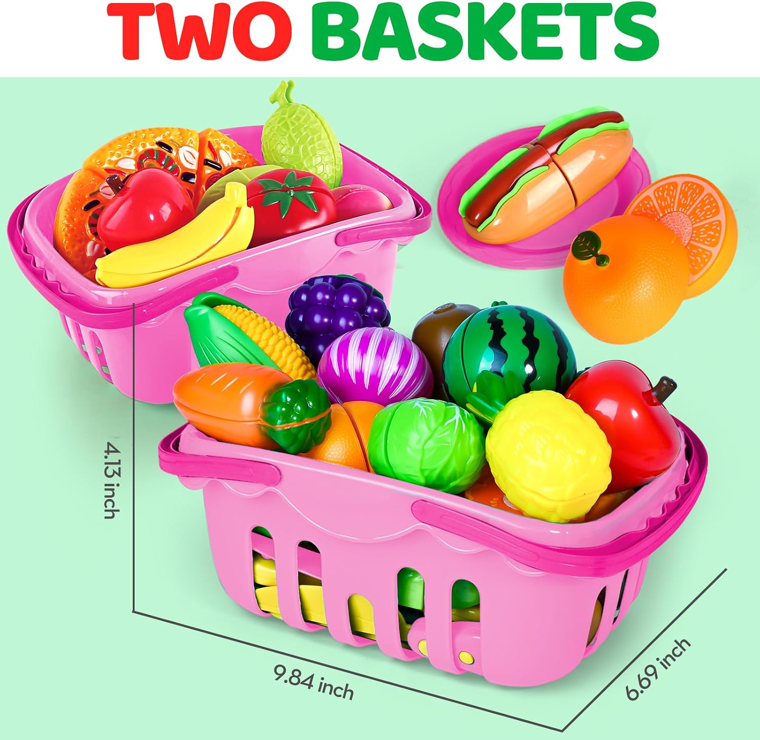 Thumbnail 2 de Shemira Cutting Play Food Set 100 pcs