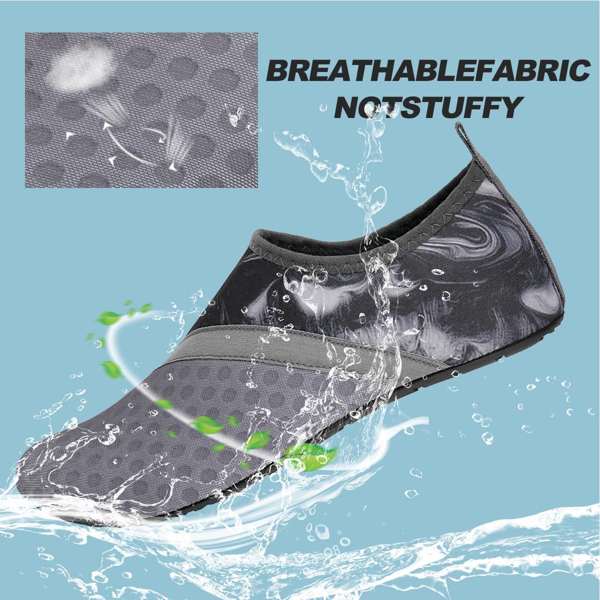 Thumbnail 1 de Barefoot Aqua Spotrs Water Shoes: Quick-Dry Beach and Pool Shoes for Men and Women
