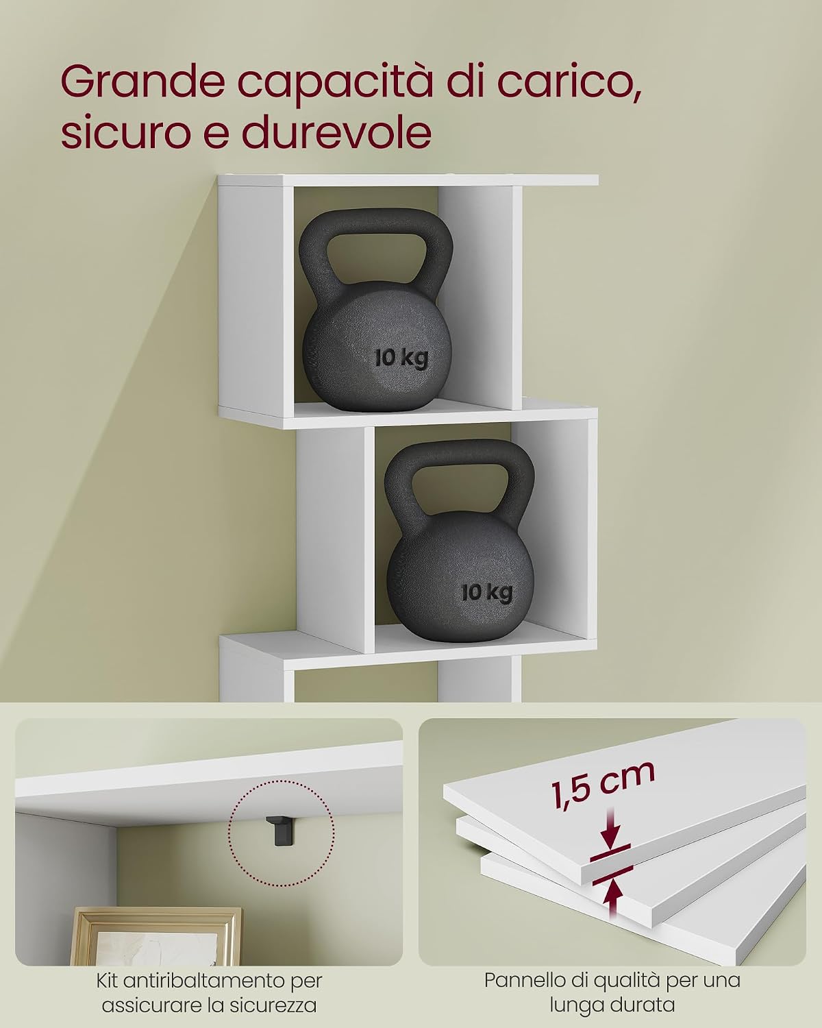 Thumbnail 5 de VASAGLE scaffale 5 ripiani 159 cm