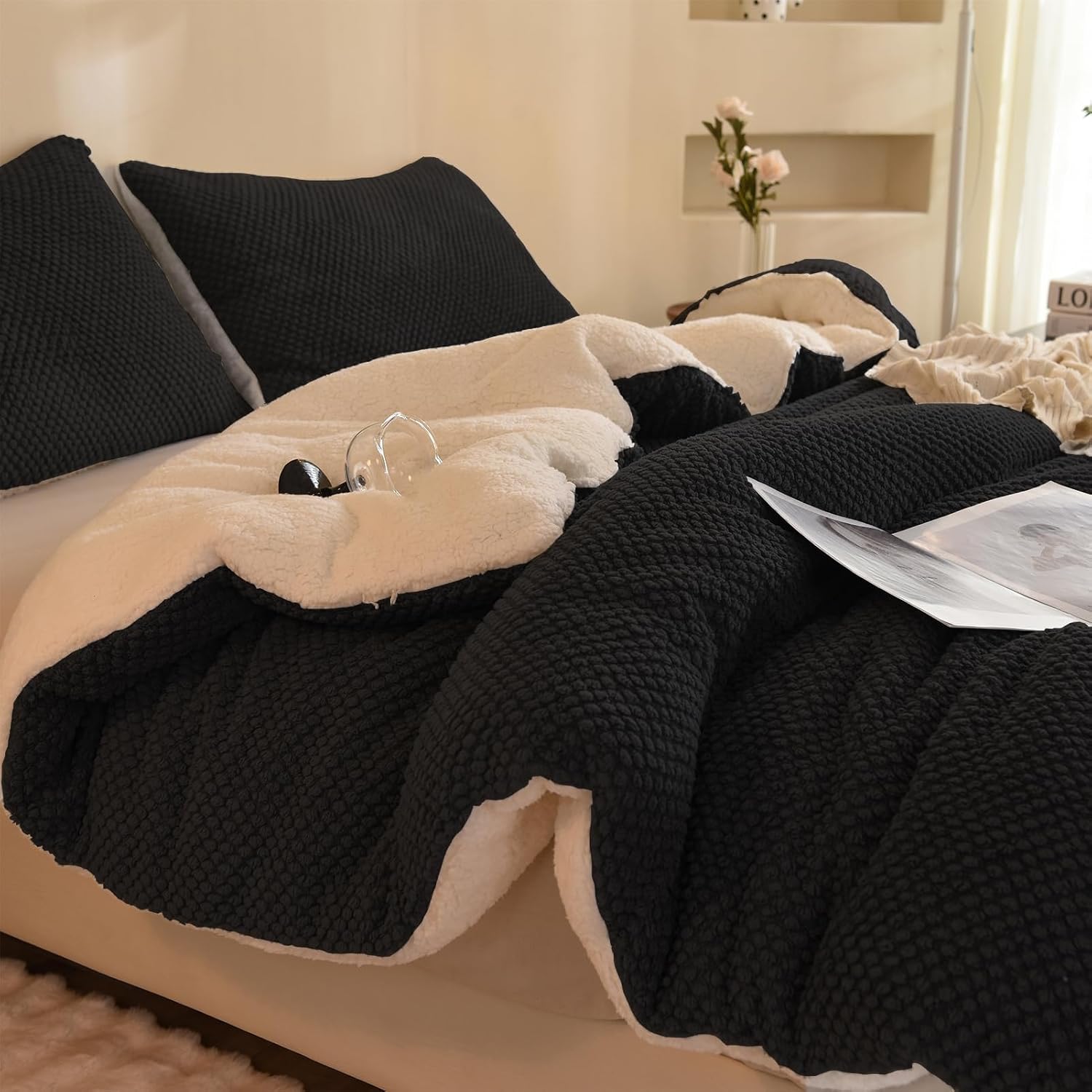 Thumbnail 6 de LLanCL 3D Jacquard Comforter Set 68"x90"