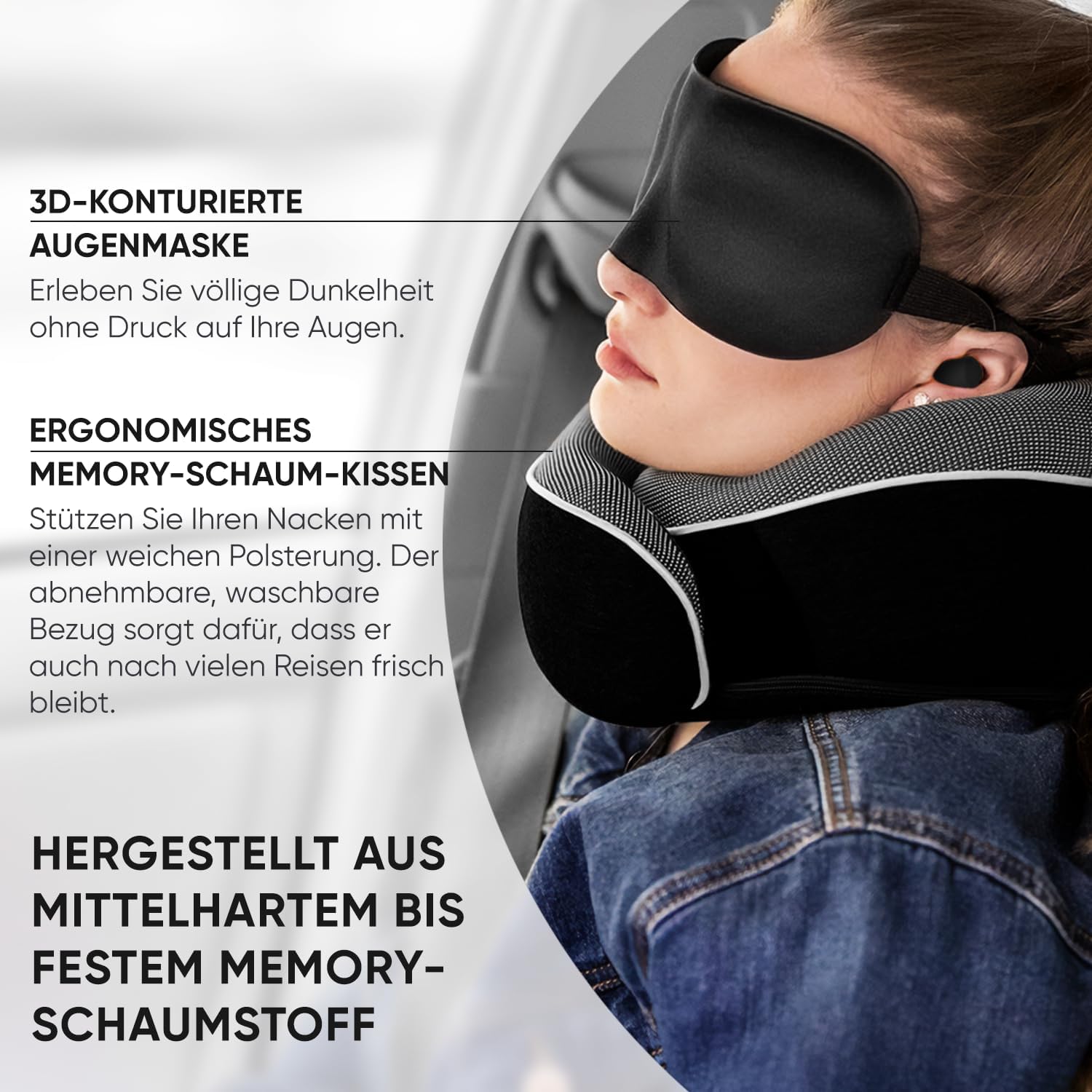 Detalle 2 de Proglobe Nackenkissen Memory Foam 100%