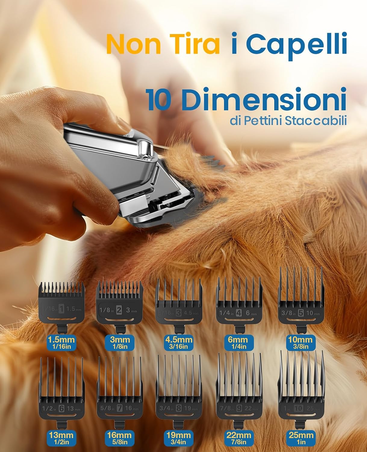 Detalle de Oneisall Toelettatore per cani ricaricabile impermeabile