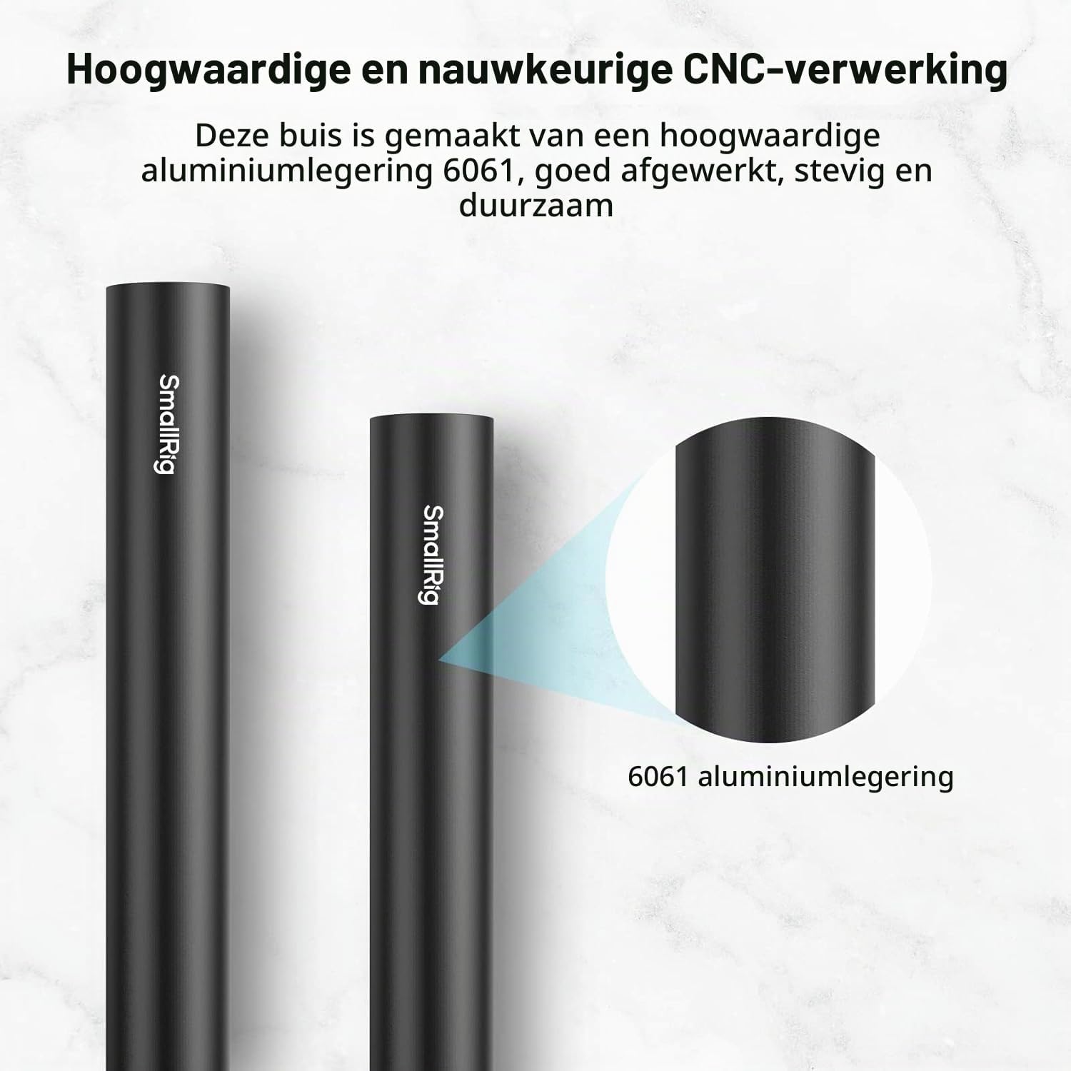 Detalle 1 de SMALLRIG CoolRod-40cm-2pcs ID-1054: 15mm aluminiumstaven van 40 cm