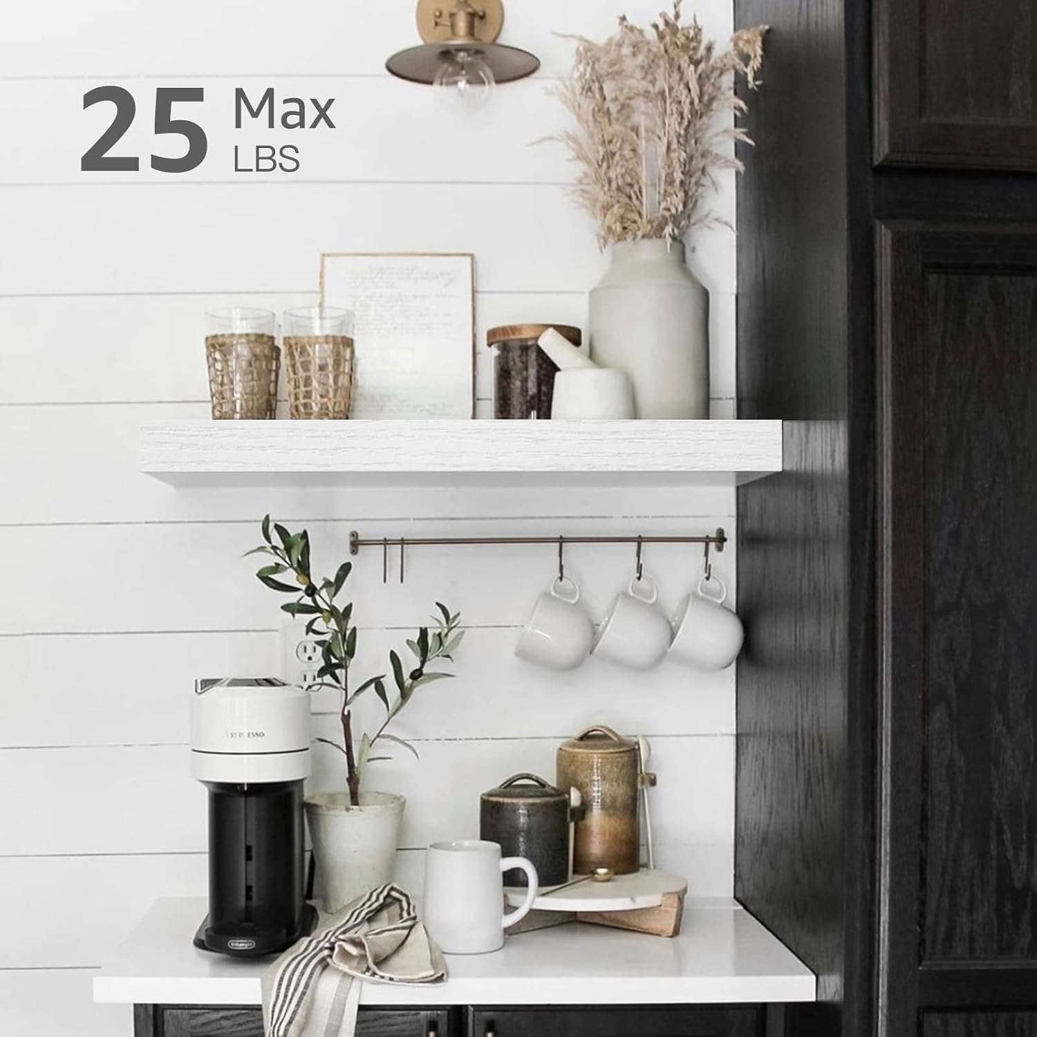 Thumbnail 3 de QEEIG Bathroom Floating Shelf 15.7" Set of 2