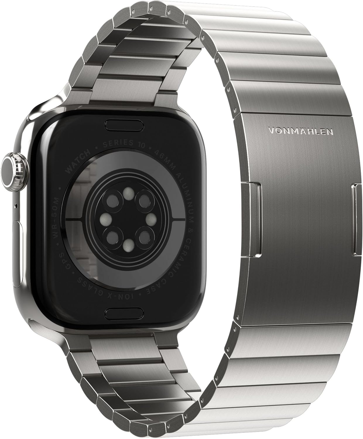 Thumbnail 3 de VONMÄHLEN Link Bracelet Pro: Cinturino in acciaio 316L per Apple Watch con regolazione e vetroso di stile