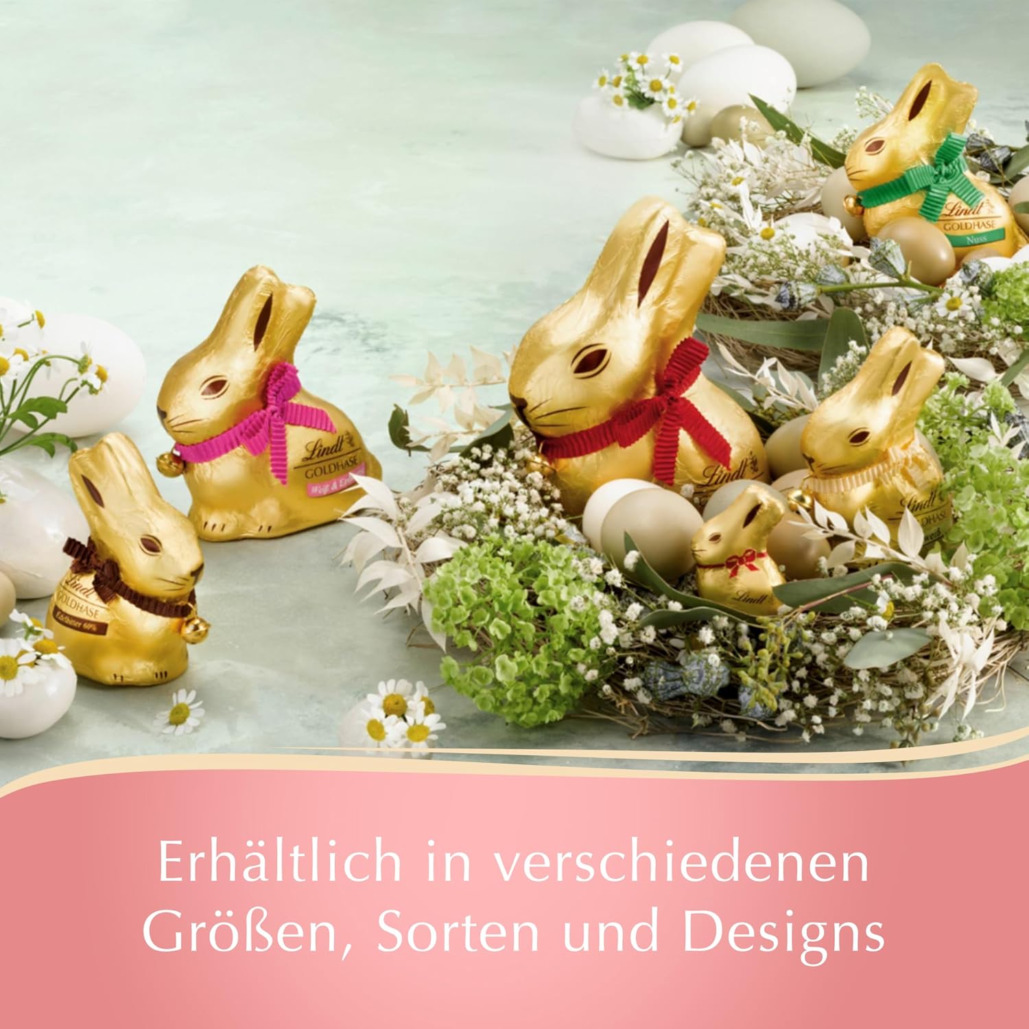 Detalle 2 de Lindt GOLDHASE Oster-Schokolade 8 x 50 g